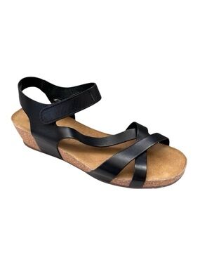 Eric Michael Havana Cork Wedge Sandals 40